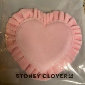 PINK - Stoney Clover Lane Velvet Heart Keychain Seeing Stars Collection.